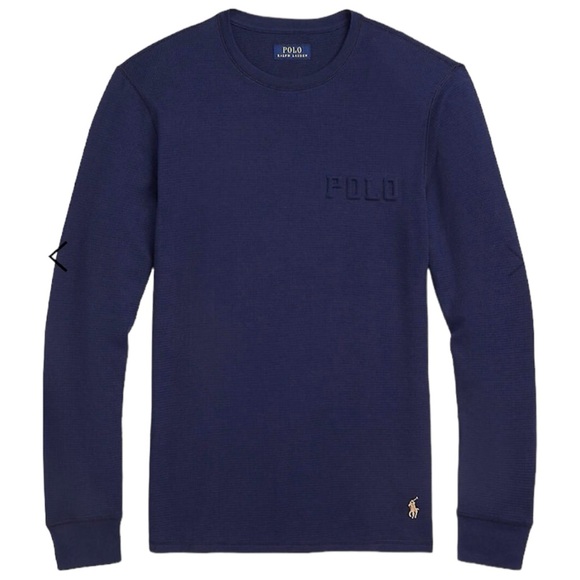 Navy Blue Ralph Lauren Long Sleeve Shirt (M) - Picture 1 of 9
